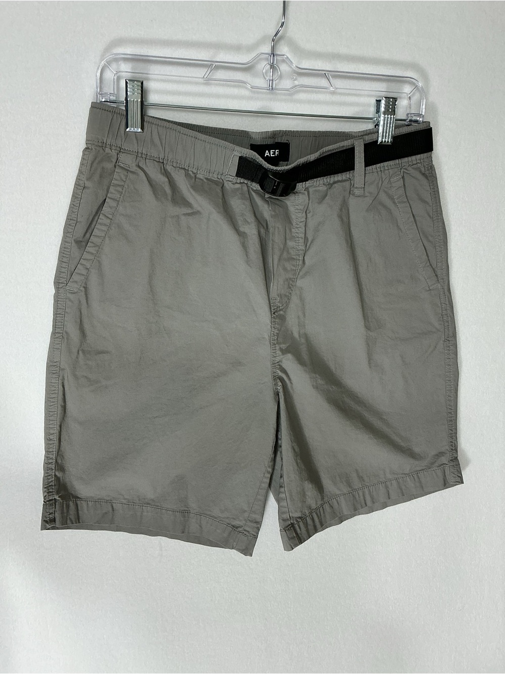 AERO Aeropostale Men's Grey Belted Utility Shorts S